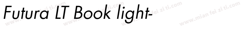 Futura LT Book light字体转换